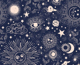 Zodiac galaxy theme in navy color by little johnny